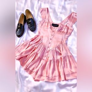Vanessa Mooney Pink Romper Dress